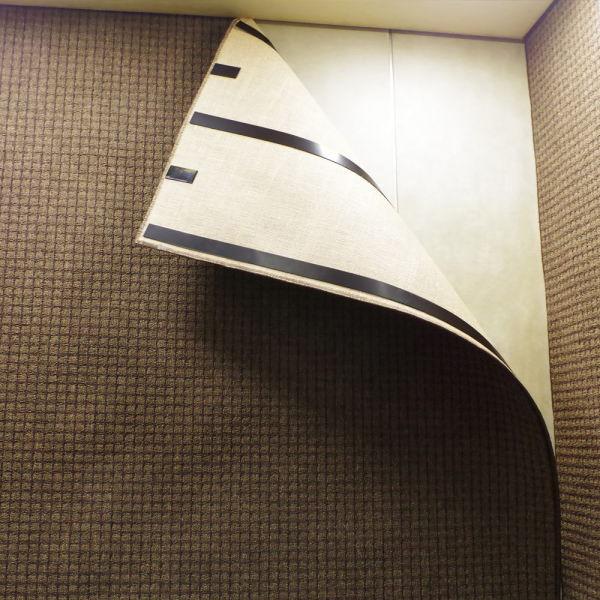 ミヅシマ エレベーター壁面保護 プロテクトシートCP マグネット付き パンチカーペット オーダーサイ...