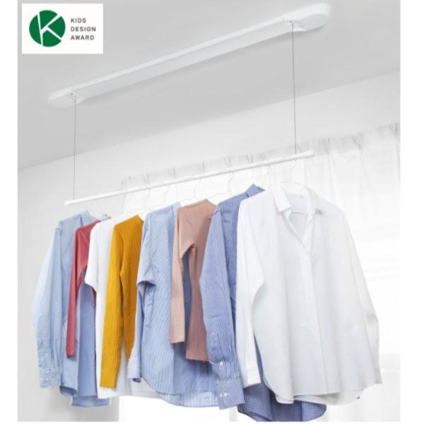 モリテックスチール 室内物干し ルームハンガー シングルポールタイプ 埋め込みキット付き MRH-2...