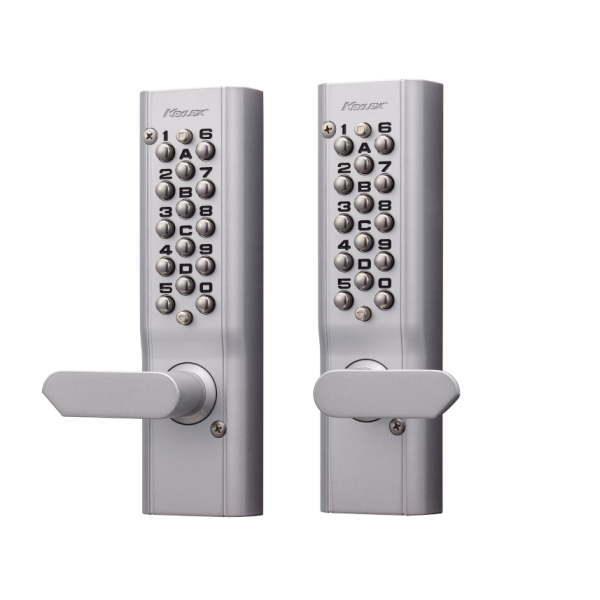 長沢製作所 キーレックス KL1100 自動施錠 両面ボタン 鍵なし レバー 22663