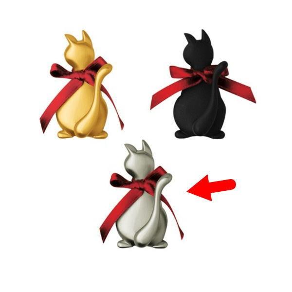 長沢製作所 わんにゃん 猫 壁付けフック FW02 ＷＢ ホワイトブロンズ