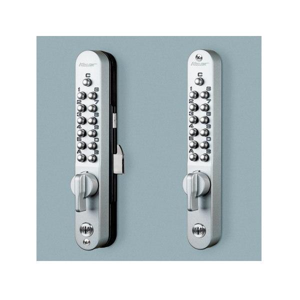 長沢製作所 キーレックス KL800 面付引き戸自動施錠 鍵付 両面ボタンタイプ K868TM 扉厚...