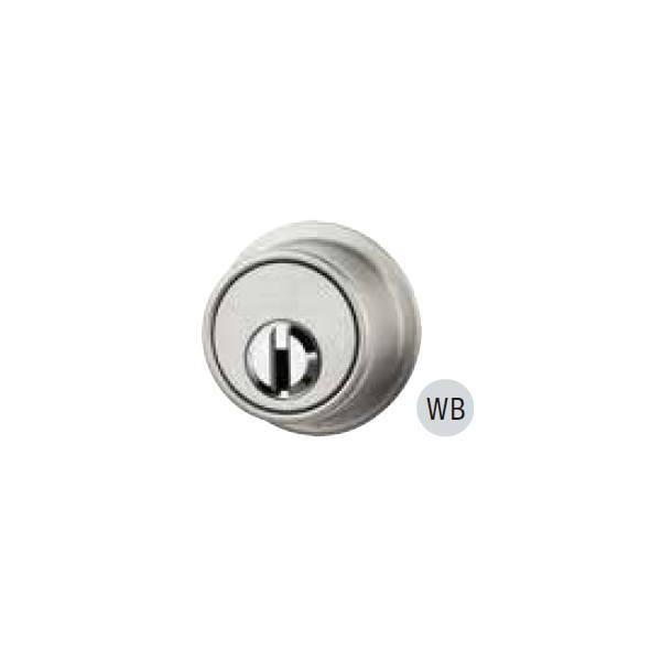 長沢製作所 リヴィエール本締錠 6本ピンシリンダー キー3本付 WB(ホワイトブロンズ)メッキ BS...