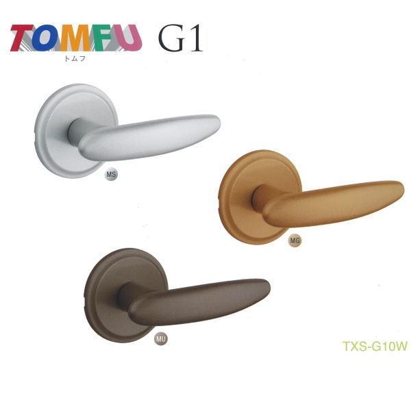 長沢製作所 取替レバーハンドル トムフ 丸座 空錠 TXS-G10W