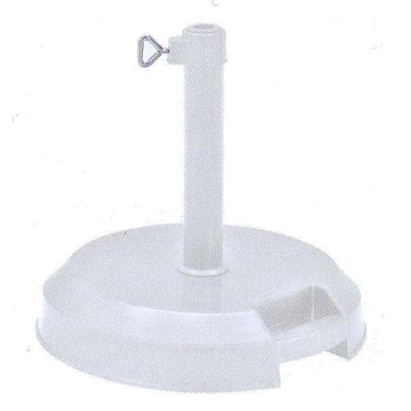 ニチエス パラソル用ベース 2001 ホワイト 径410×H385mm 運搬用把手付