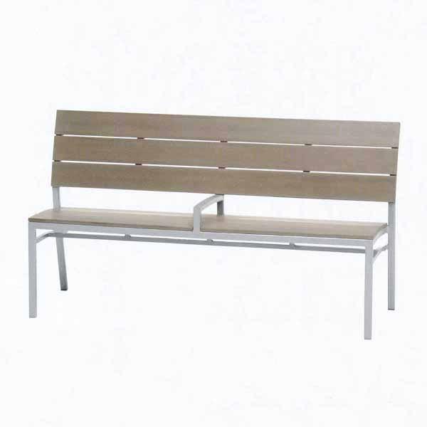 SPLENDOR ポリウッドベンチ／センターアーム W1500×D530×SH410・H800mm