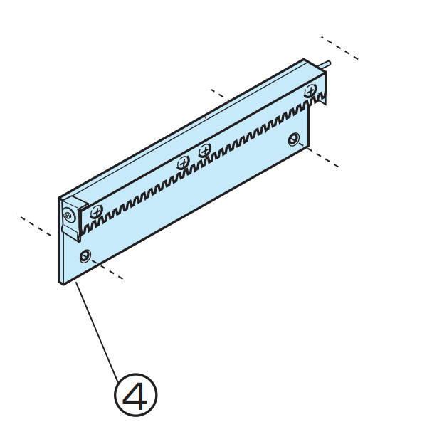 ニュースター 引戸クローザー 6型用 標準枠用 制動ラック