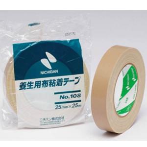 ニチバン 養生用布粘着テープ NO.108 黄土 25mm×25m 60巻｜interiortool