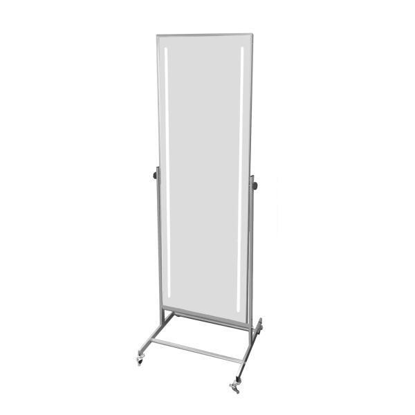 日建工業 LED照明付きミラー L-2965 鏡 W690×H1750