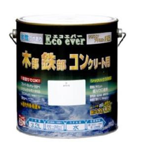 ニッペ 水性 エコエバー 木部・鉄部・コンクリート用塗料 3.2L
