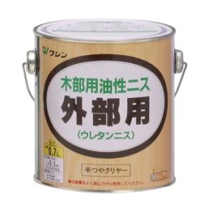 和信 外部用ウレタンニス 0.7L 半つやクリヤー