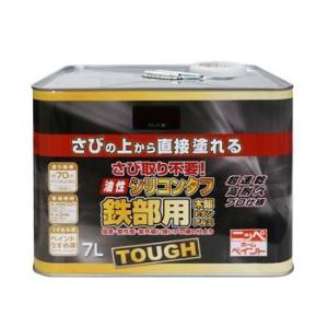ニッペ サビの上から直接塗れる塗料 鉄部用 油性シリコンタフ 7L