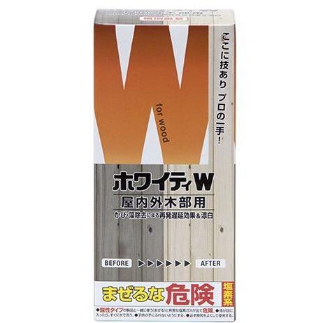 ニッペ ホワイティW 屋外木部用 カビによる黒ずみ除去剤 500ml