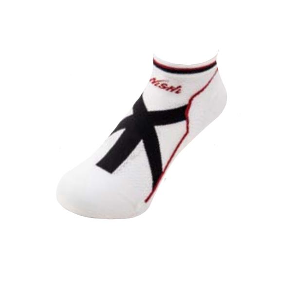 ニシスポーツ XIホールドショートソックス 靴下 3813A053 ホワイト×ブラック（0107） ...