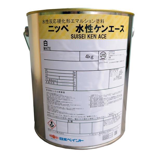日本ペイント 水性ケンエース インディアンレッド 4kg 1缶