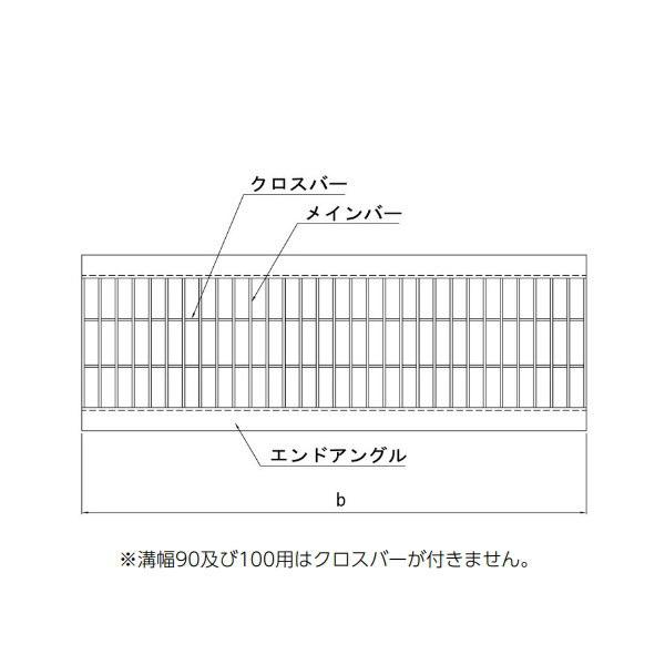 オカグレート スチール製 グレーチング Ｕ字溝用 組込み式 (OU) OU4F19-9 荷重T-6 ...