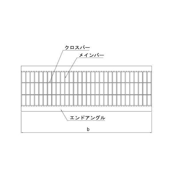 オカグレート スチール製 グレーチング Ｕ字溝用 組込み式 (OU) OUI38-24 荷重T-14...