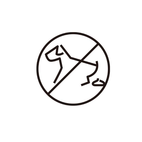オンリーワンクラブ ピクトサイン 壁付け 犬のフン禁止 DP1-W0012●●