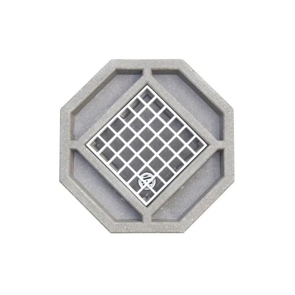 オンリーワンクラブ 風水水栓パン（オクタゴン) グレー HV3-G211P8-G