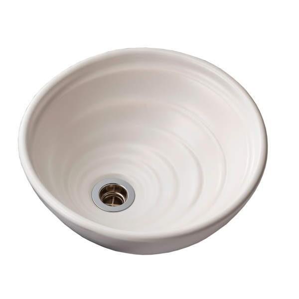 オンリーワンクラブ 信楽焼手洗鉢 HAMON信楽（白）φ310 HV4-TR14W