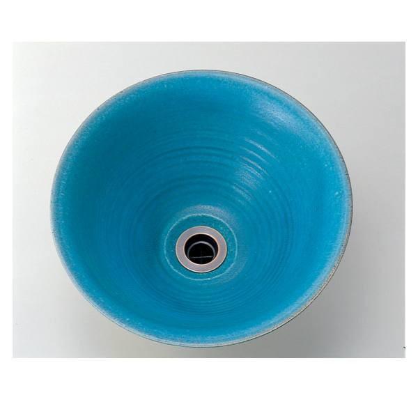 オンリーワンクラブ 手作り手洗い鉢L 孔雀青（ピーコックブルー） IB4-E329012 【受注生産...