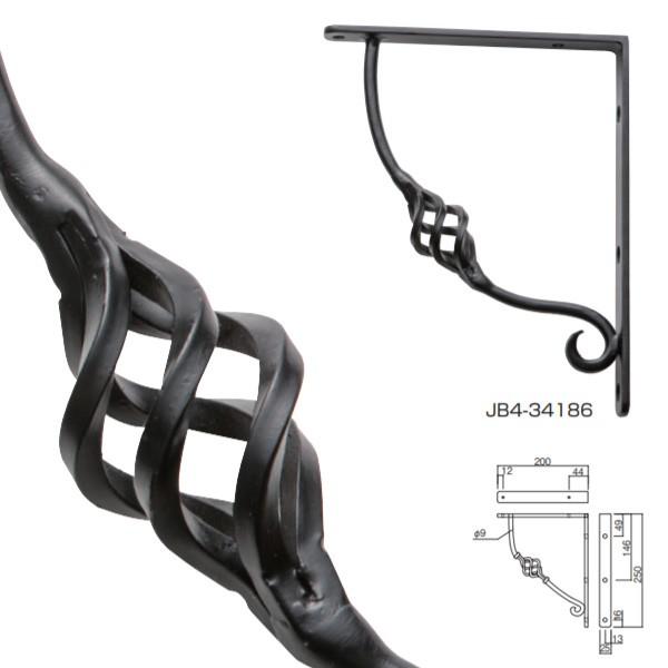 オンリーワンクラブ ブラケット 壁付洗面台受け 本体 S-L 1ヶ アイアン JB4-34186