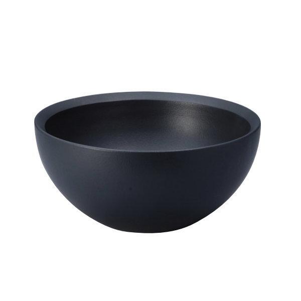 オンリーワンクラブ 信楽焼手洗鉢 φ300 置き型 黒マット MZ4-1009WB