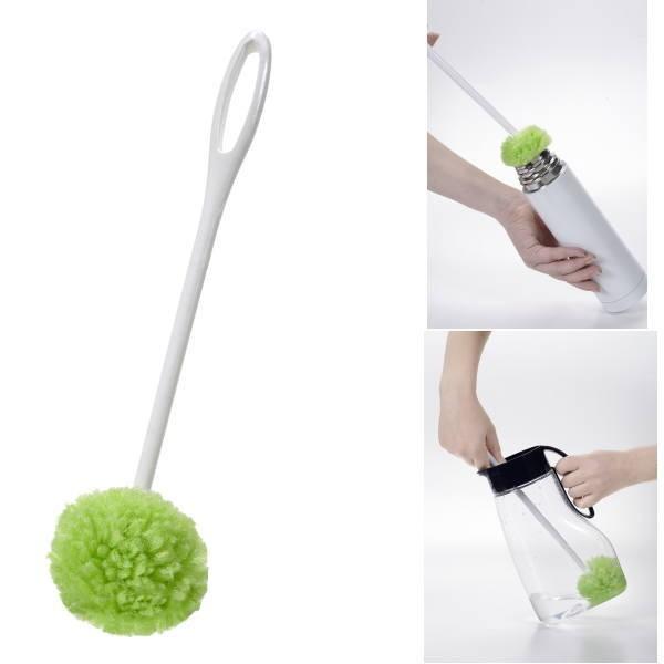 サンコー びっくりフレッシュ ピカピカ冷水筒、ボトル洗い グリーン BL-45 サイズ巾約8×全長3...