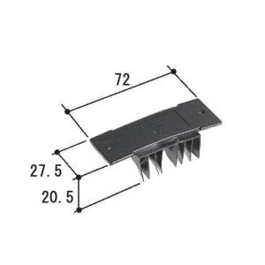 旧立山アルミ補修用部品 引違い窓 風止め板：風止め板(上枠)[PKK1001
