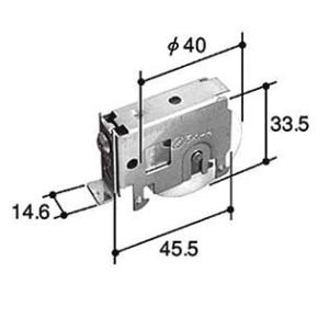 三協アルミ 戸車 TO077-00