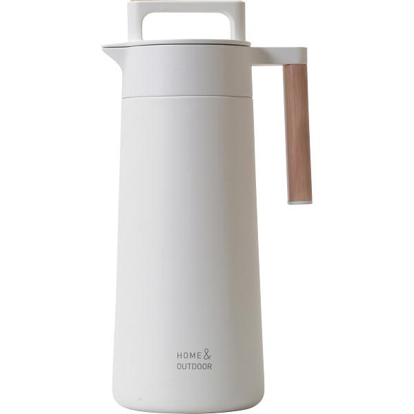 外でも使える全真空テーブルポット（1.1L） ホワイト HC-12