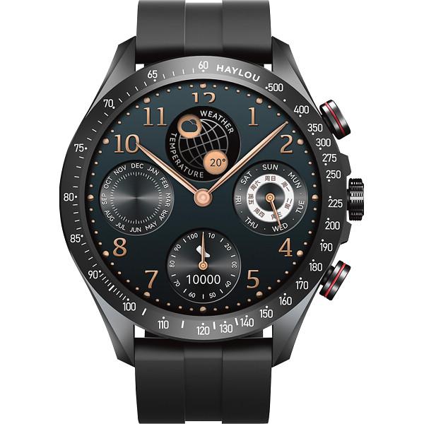 ハイロー ＳｏｌａｒＰｒｏ スマートウォッチ ブラック HL-SPBK