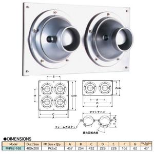 西邦工業 結露対応型パンカールーバー 空調用吹出口 PK-K PK8K
