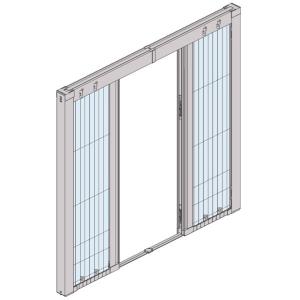 セイキ アコーディオン網戸 アルマーデフリー 両引き 幅2410〜2600mm 高さ2410〜2600mm｜interiortool