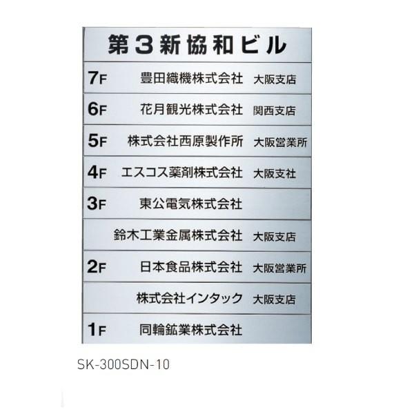 神栄ホームクリエイト テナント案内板 SK-300SDN-10 H828×W606×D15mm 段数...