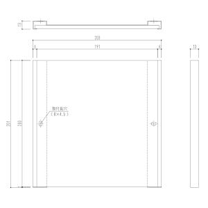 神栄ホームクリエイト サイン（平付型） SK-SPS-2F 図入 H201×W203×D13mm｜interiortool