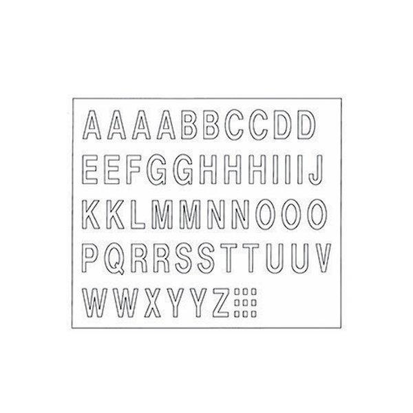 四国化成 補修部品 門柱用 アルファベット シールH25 GP-ABS1-□□