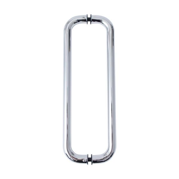 ニューヒカリ オールステンレスO型両面ドアハンドル(鏡面) 450mm SH-DHO450S-M