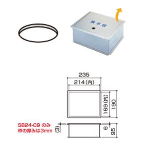 サヌキ ステンレス製 散水栓ボックス SB24-10 床用 指穴式｜interiortool