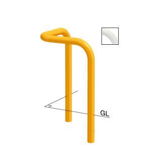 サンポール コーナーアーチ 固定式 FAA-7UR6-650(Y)(W)(C) φ60.5(t2.8...