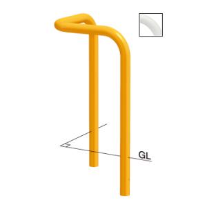 サンポール コーナーアーチ 固定式 FAA-7UR6-800(Y)(W)(C) φ60.5(t2.8...