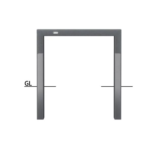 サンポール インパクトアーチ スクエア仕様 スチール製 □80 W1000 固定式 FAS-88U1...