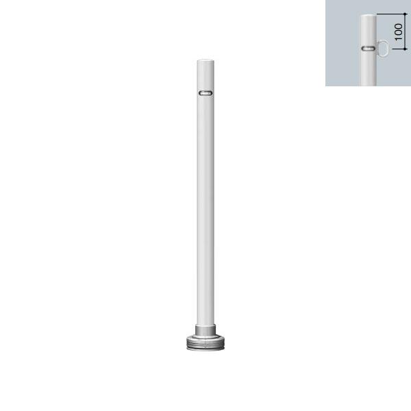 サンポール ピラータイプ  アタッチメントベース式（南京錠25mm付） 片フック FPA-48AB-...