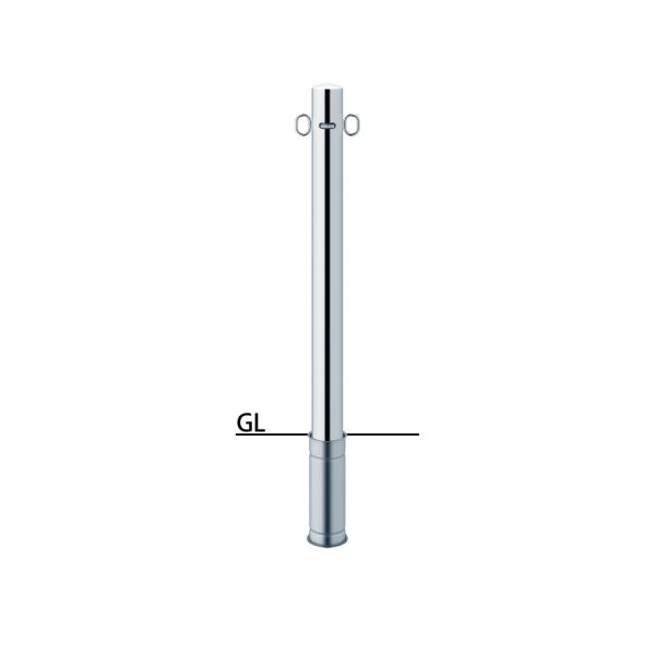 サンポール ピラー 差込式 PA-8S-F11 両フック φ76.3(t2.0) H850