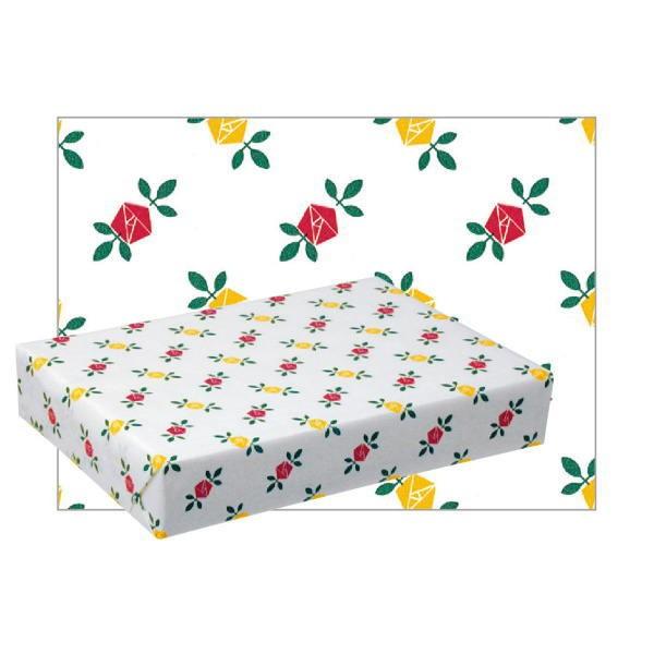 包装紙 小バラ ＤＸ624 紙質：純白 748×530 300枚