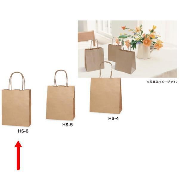 手付 手提げ袋 348601 HS-6 未晒ムジ 180×80×240 400枚