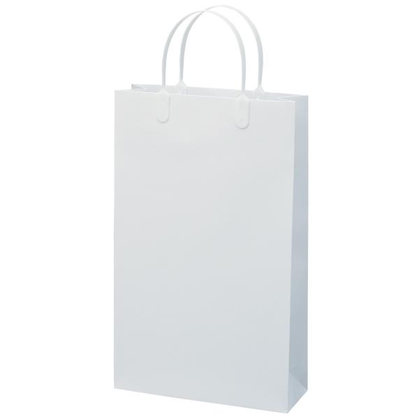 高級感のある 手提げ袋 ショッピングバッグ 383651 グロス ホワイト Ａ−４ 225×80×3...