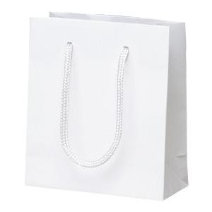 高級 手提げ袋 383872 マット・ホワイト S-１5 150×70×170 50枚