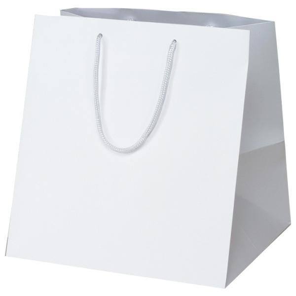 高級 手提げ袋 383887 マット・ホワイト W-350 350×320×370 50枚