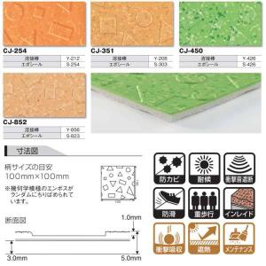 タキロン タキストロン プラスケアCJ タフスリップタイプ 衝撃吸収性・防滑性ビニル床シート 1820mm巾 5.0mm厚 10cm長