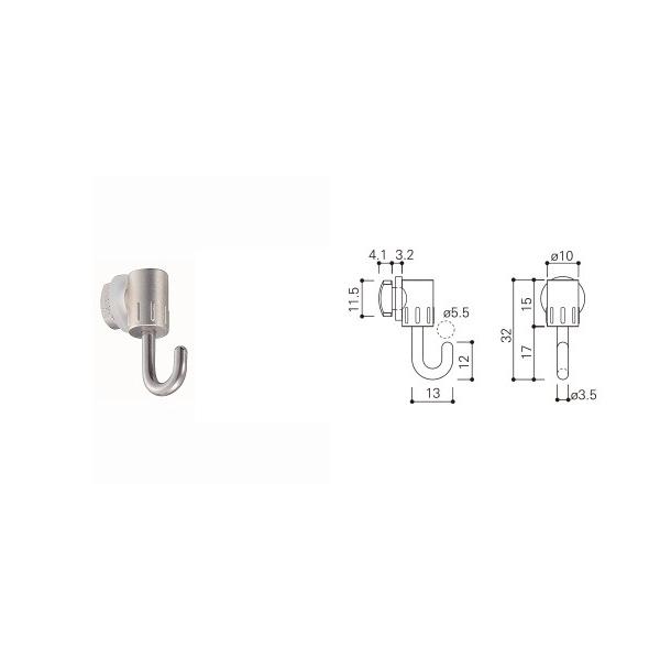 タキヤ CBフック 20kg K type 軽量タイプ シルバー